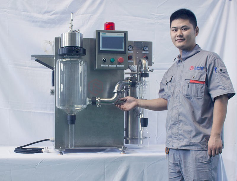 實驗室小型桌面式噴霧干燥機(科研專用)玻璃干燥室款